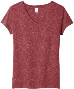 District Ladies Medal V-Neck Tee -Thread Logic Store District Ladies Medal V Neck Tee Cardinal XS 5