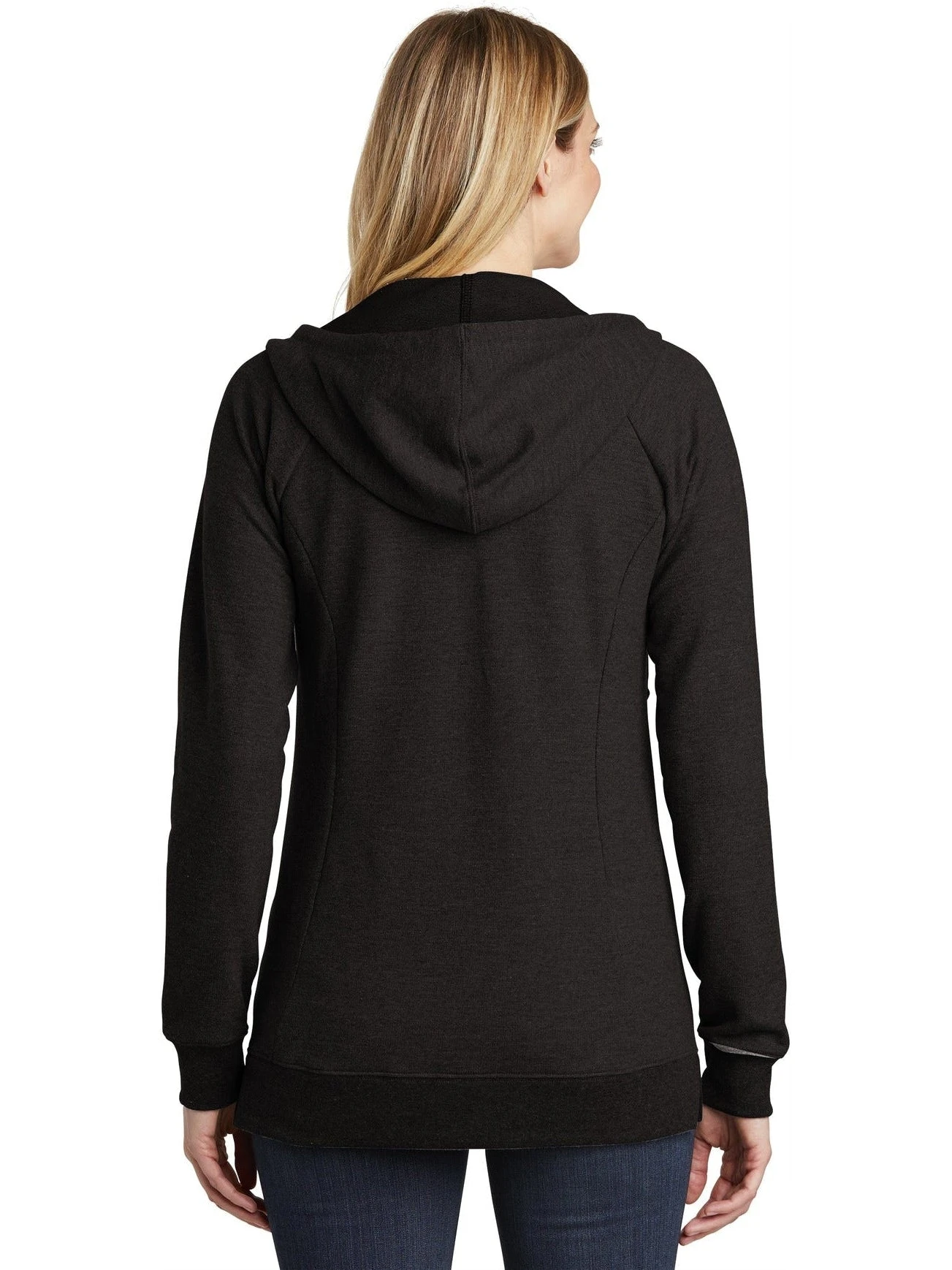 District Ladies Perfect Tri French Terry Full-Zip Hoodie 5 District Ladies Perfect Tri French Terry Full-Zip Hoodie - Image 5