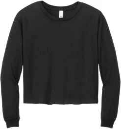 District Ladies Perfect Tri Midi Long Sleeve Tee -Thread Logic Store District Ladies Perfect Tri Midi Long Sleeve Tee Black S 1