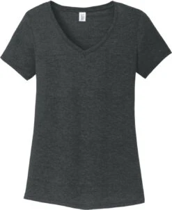 District Ladies Perfect Tri V-Neck Tee -Thread Logic Store District Ladies Perfect Tri V Neck Tee Black Frost XS 1
