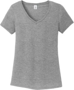 District Ladies Perfect Tri V-Neck Tee -Thread Logic Store District Ladies Perfect Tri V Neck Tee Grey Frost XS 9