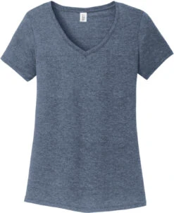 District Ladies Perfect Tri V-Neck Tee -Thread Logic Store District Ladies Perfect Tri V Neck Tee Navy Frost XS 17