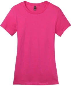 District Ladies Perfect Weight Crew Tee 34 District Ladies Perfect Weight Crew Tee -Thread Logic Store District Ladies Perfect Weight Crew Tee Dark Fuchsia XS 13