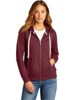 District Ladies Re-Fleece Full-Zip Hoodie -Thread Logic Store District Ladies Re Fleece Full Zip Hoodie 3