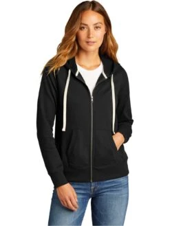 District Ladies Re-Fleece Full-Zip Hoodie -Thread Logic Store District Ladies Re Fleece Full Zip Hoodie 7