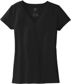 District Ladies Re-Tee V-Neck 22 District Ladies Re-Tee V-Neck -Thread Logic Store District Ladies Re Tee V Neck Black XS 1