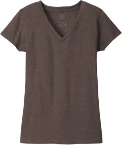 District Ladies Re-Tee V-Neck 34 District Ladies Re-Tee V-Neck -Thread Logic Store District Ladies Re Tee V Neck Deep Brown Heather XS 13