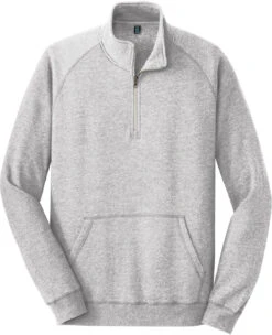 District Lightweight Fleece 1/4-Zip -Thread Logic Store District Lightweight Fleece 14 Zip Heathered Grey XS 9