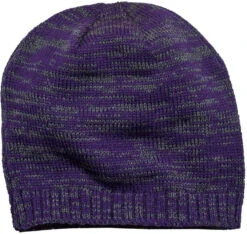 District Spaced-Dyed Beanie -Thread Logic Store District Spaced Dyed Beanie PurpleCharcoal OSFA 3