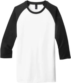 District Very Important Tee 3/4-Sleeve Raglan -Thread Logic Store District Very Important Tee 34 Sleeve Raglan BlackWhite S 1