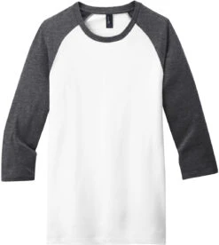 District Very Important Tee 3/4-Sleeve Raglan -Thread Logic Store District Very Important Tee 34 Sleeve Raglan Heathered CharcoalWhite S 9