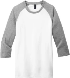 District Very Important Tee 3/4-Sleeve Raglan -Thread Logic Store District Very Important Tee 34 Sleeve Raglan Light Heather GreyWhite S 17