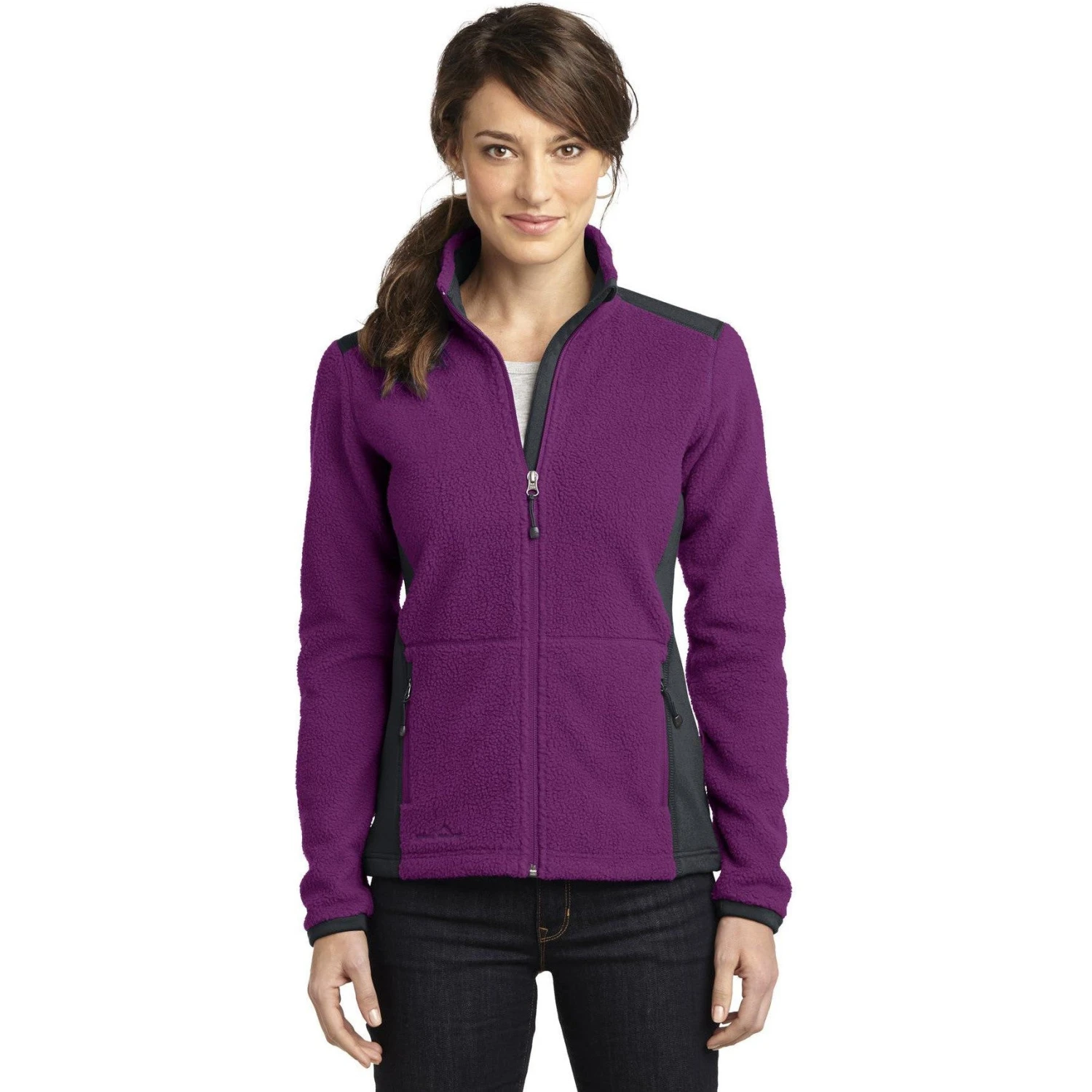 CLOSEOUT - Eddie Bauer Ladies Full-Zip Sherpa Fleece Jacket 2 CLOSEOUT - Eddie Bauer Ladies Full-Zip Sherpa Fleece Jacket - Image 2
