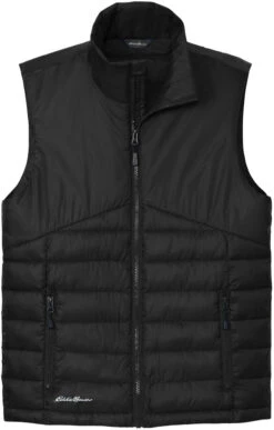 Eddie Bauer Quilted Vest -Thread Logic Store EB512 deepblack flat front