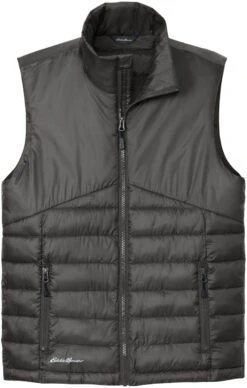 Eddie Bauer Quilted Vest -Thread Logic Store EB512 irongate flat front