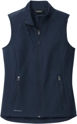 Eddie Bauer Ladies Stretch Soft Shell Vest -Thread Logic Store Eddie Bauer Ladies Stretch Soft Shell Vest River Blue Navy 2XL 9