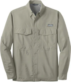Eddie Bauer Long Sleeve Performance Fishing Shirt -Thread Logic Store Eddie Bauer Long Sleeve Performance Fishing Shirt Driftwood S 5