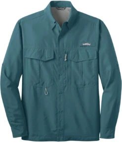 Eddie Bauer Long Sleeve Performance Fishing Shirt -Thread Logic Store Eddie Bauer Long Sleeve Performance Fishing Shirt Gulf Teal S 9