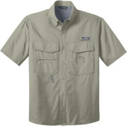 Eddie Bauer Short Sleeve Fishing Shirt 18 Eddie Bauer Short Sleeve Fishing Shirt -Thread Logic Store Eddie Bauer Short Sleeve Fishing Shirt Driftwood S 5