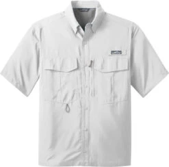 Eddie Bauer Short Sleeve Performance Fishing Shirt -Thread Logic Store Eddie Bauer Short Sleeve Performance Fishing Shirt White S 13