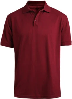 Edwards Blended Pique Short Sleeve Polo -Thread Logic Store Edwards Blended Pique Short Sleeve Polo Burgundy S 3