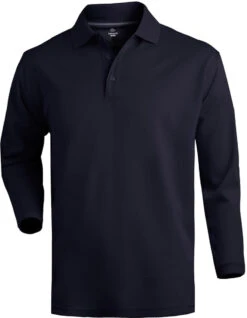 Edwards Hi Performance Mesh Long Sleeve Polo -Thread Logic Store Edwards Hi Performance Mesh Long Sleeve Polo Navy S 2
