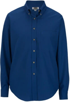 Edwards Ladies Easy Care Long Sleeve Poplin Shirt -Thread Logic Store Edwards Ladies Easy Care Long Sleeve Poplin Shirt Royal S 5