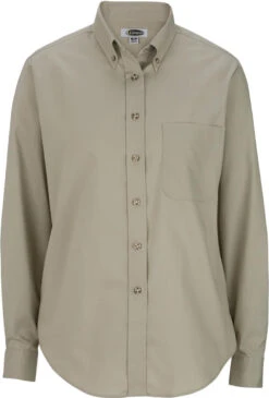 Edwards Ladies Easy Care Long Sleeve Poplin Shirt -Thread Logic Store Edwards Ladies Easy Care Long Sleeve Poplin Shirt Tan S 6