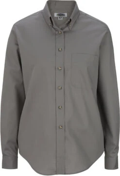 Edwards Ladies Easy Care Long Sleeve Poplin Shirt -Thread Logic Store Edwards Ladies Easy Care Long Sleeve Poplin Shirt Titanium S 8