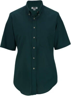 Edwards Ladies Easy Care Short Sleeve Poplin Shirt -Thread Logic Store Edwards Ladies Easy Care Short Sleeve Poplin Shirt Teal S 7