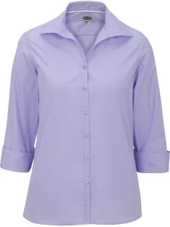 Edwards Ladies Lightweight Open Neck Poplin Blouse -Thread Logic Store Edwards Ladies Lightweight Open Neck Poplin Blouse Lavender S 7