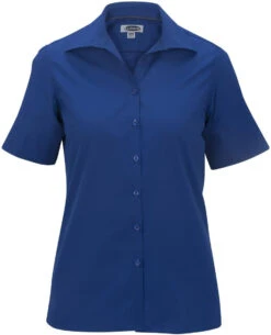 Edwards Ladies Lightweight Short Sleeve Poplin Blouse -Thread Logic Store Edwards Ladies Lightweight Short Sleeve Poplin Blouse Royal S 8