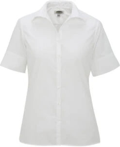 Edwards Ladies Lightweight Short Sleeve Poplin Blouse -Thread Logic Store Edwards Ladies Lightweight Short Sleeve Poplin Blouse White S 10