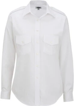 Edwards Ladies Long Sleeve Navigator Shirt -Thread Logic Store Edwards Ladies Long Sleeve Navigator Shirt White XS 2