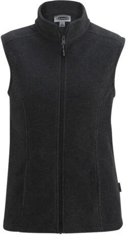 Edwards Ladies Microfleece Vest -Thread Logic Store Edwards Ladies Microfleece Vest Dark Grey S 2