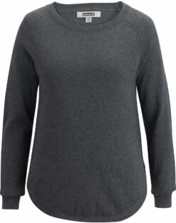 Edwards Ladies Scoop Neck Pullover Sweater -Thread Logic Store Edwards Ladies Scoop Neck Pullover Sweater Smoke Heather S 2