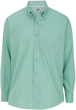 Edwards Lightweight Long Sleeve Poplin Shirt -Thread Logic Store Edwards Lightweight Long Sleeve Poplin Shirt Mist Green S 7