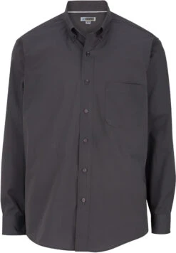 Edwards Lightweight Long Sleeve Poplin Shirt -Thread Logic Store Edwards Lightweight Long Sleeve Poplin Shirt Steel Grey S 12