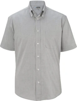 Edwards Pinpoint Oxford Shirt Short Sleeve -Thread Logic Store Edwards Pinpoint Oxford Shirt Short Sleeve Dark Grey S 2