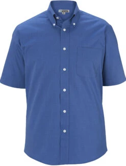 Edwards Pinpoint Oxford Shirt Short Sleeve -Thread Logic Store Edwards Pinpoint Oxford Shirt Short Sleeve French Blue S 3