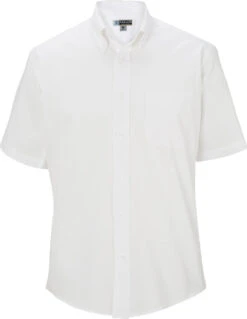 Edwards Pinpoint Oxford Shirt Short Sleeve -Thread Logic Store Edwards Pinpoint Oxford Shirt Short Sleeve White S 4