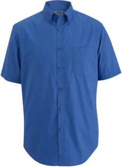 Edwards Short Sleeve Stretch Poplin Shirt -Thread Logic Store Edwards Short Sleeve Stretch Poplin Shirt French Blue S 2