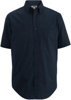 Edwards Short Sleeve Stretch Poplin Shirt -Thread Logic Store Edwards Short Sleeve Stretch Poplin Shirt Navy S 3