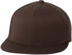 Flexfit 210 Flat Bill Cap -Thread Logic Store Flexfit 210 Flat Bill Cap Brown SM 4