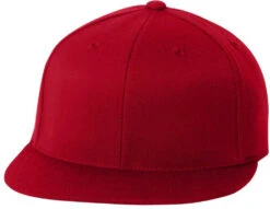 Flexfit 210 Flat Bill Cap -Thread Logic Store Flexfit 210 Flat Bill Cap Red SM 16