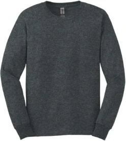 Gildan Cotton Long Sleeve T-Shirt 24 Gildan Cotton Long Sleeve T-Shirt -Thread Logic Store Gildan Cotton Long Sleeve T Shirt Dark Heather 5XL 4