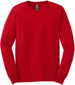 Gildan Cotton Long Sleeve T-Shirt 25 Gildan Cotton Long Sleeve T-Shirt -Thread Logic Store Gildan Cotton Long Sleeve T Shirt Red 5XL 5