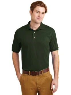 Gildan DryBlend 6-Ounce Jersey Knit Polo Shirt -Thread Logic Store Gildan DryBlend 6 Ounce Jersey Knit Polo Shirt Forest S 13