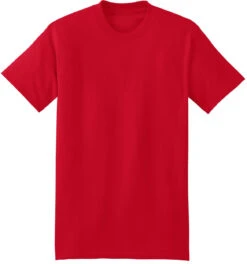 Hanes Beefy-T 100% Cotton T-Shirt -Thread Logic Store Hanes Beefy T 100 Cotton T Shirt Deep Red S 1