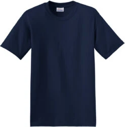 Hanes EcoSmart 50/50 Cotton/Poly T-Shirt 25 Hanes EcoSmart 50/50 Cotton/Poly T-Shirt -Thread Logic Store Hanes EcoSmart 5050 CottonPoly T Shirt Navy S 5
